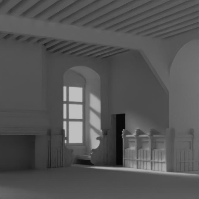 Perspective from a 15th century French rustic house