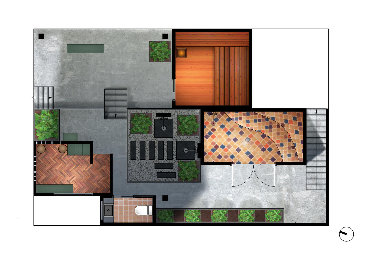 Colored Floorplan
